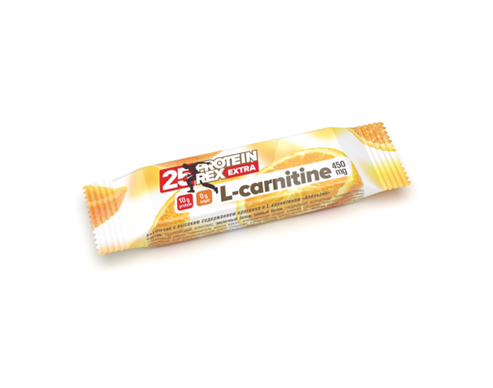 Купить Батончик PROTEIN REX с содержанием протеина и L-карнитином «апельсин», 40 гр. на сайте Лактомин