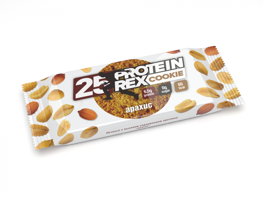 Купить Печенье с высоким содержанием протеина «Арахис», 50 гр. на сайте Лактомин
