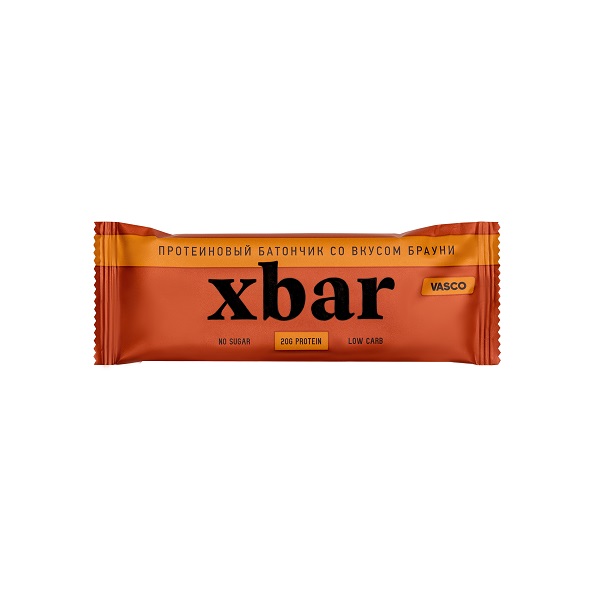 Купить Батончик Xbar с высоким содержанием протеина «Брауни», 60гр. на сайте Лактомин