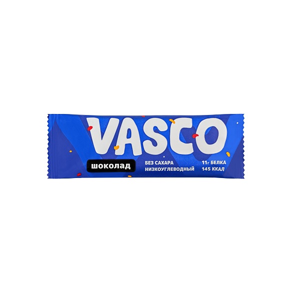 Купить Батончик VASCO с содержанием протеина «Шоколад», 40 гр. на сайте Лактомин