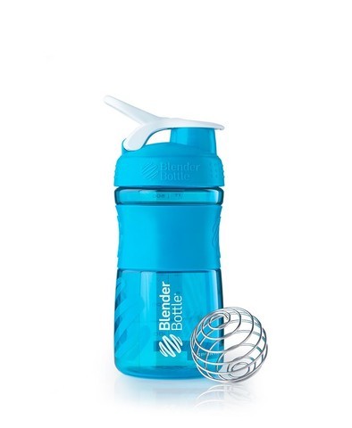 Купить Бутылка - шейкер SportMixer 500 ml, Цвет - голубой на сайте Лактомин