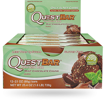 Купить Батончик QuestBar Mint Chocolate Chunk на сайте Лактомин